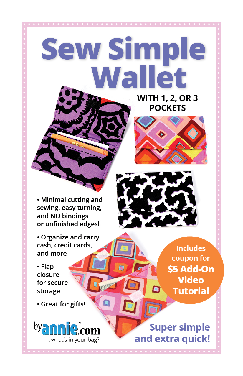 Sew Simple Wallet – Patterns by Annie