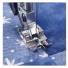 The Stitch-in-Ditch Foot gives excellent visibility and is designed to help you achieve perfec