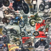 Jersey print med gamle motorsykler
