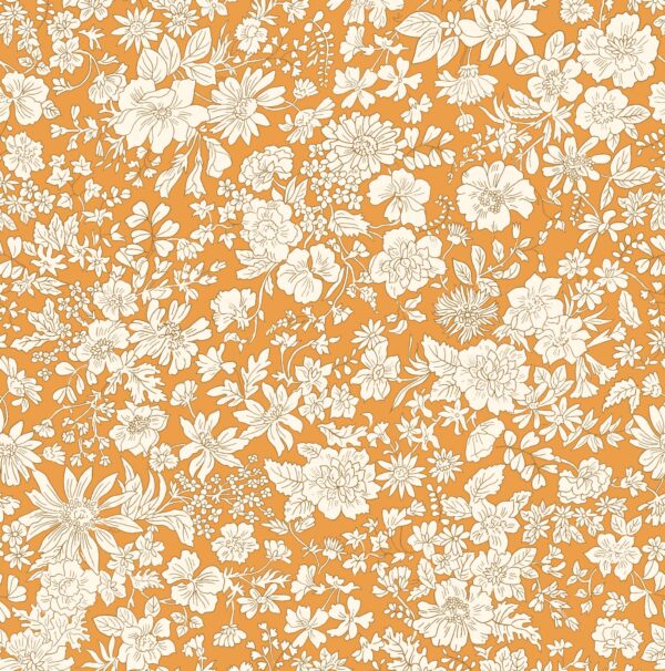 Liberty Fabrics - Emily Belle Bright – Saffron KOMMER PÅ LAGER I MAI-JUNI!