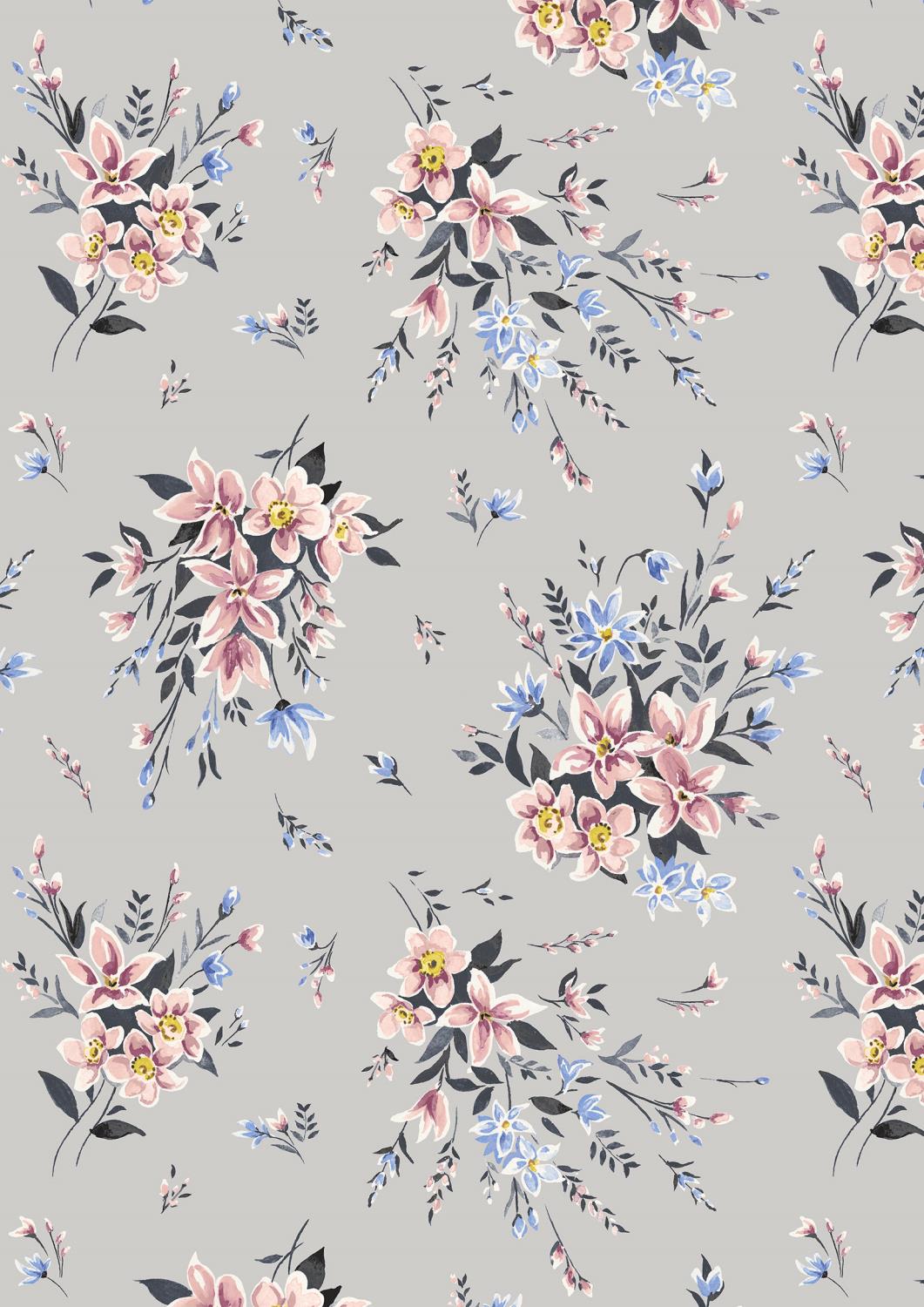 Liberty Fabrics - Winterbourne Bouquet (A)  KOMMER PÅ LAGER I MAI-JUNI!