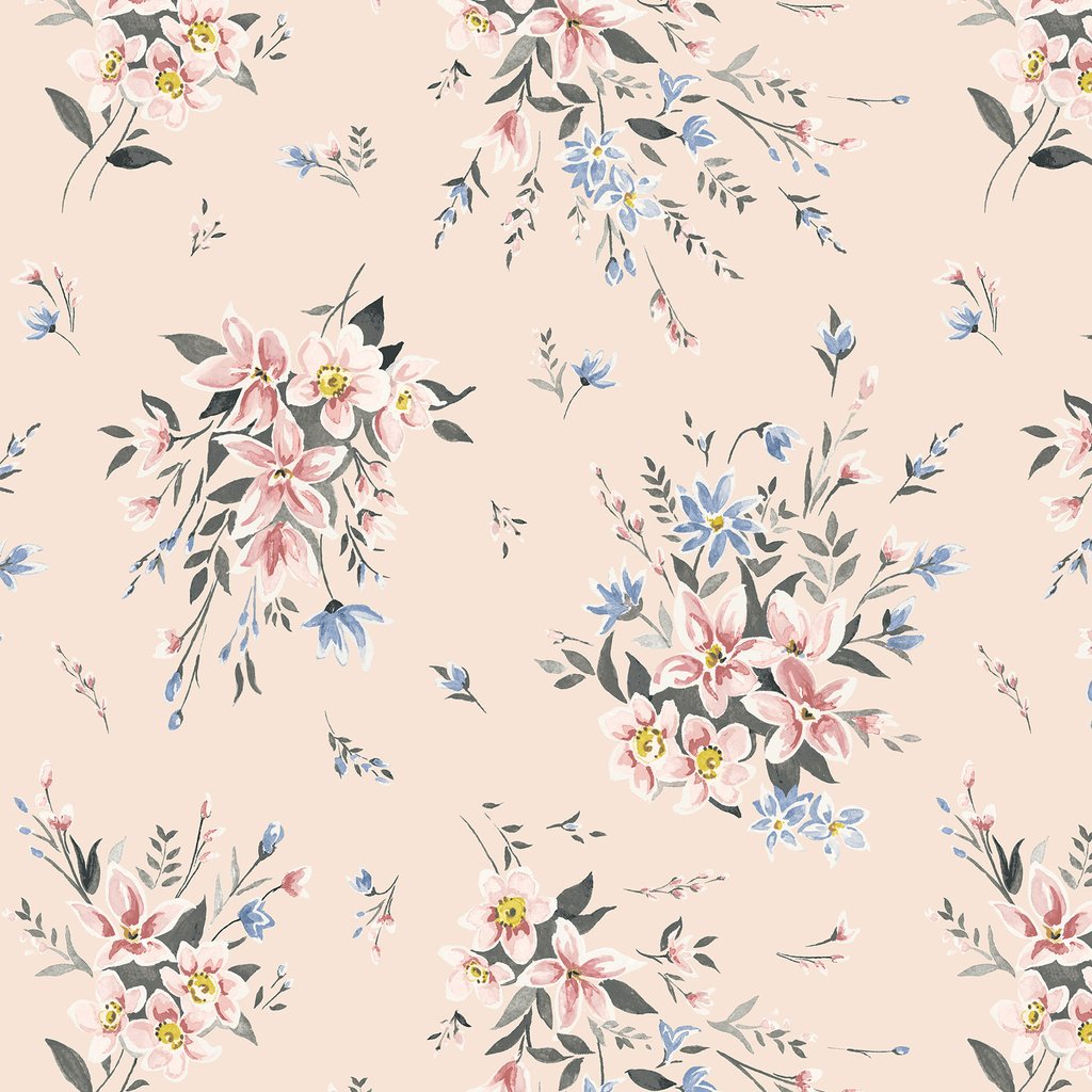 Liberty Fabrics - Winterbourne Bouquet (B)  KOMMER PÅ LAGER I MAI-JUNI!