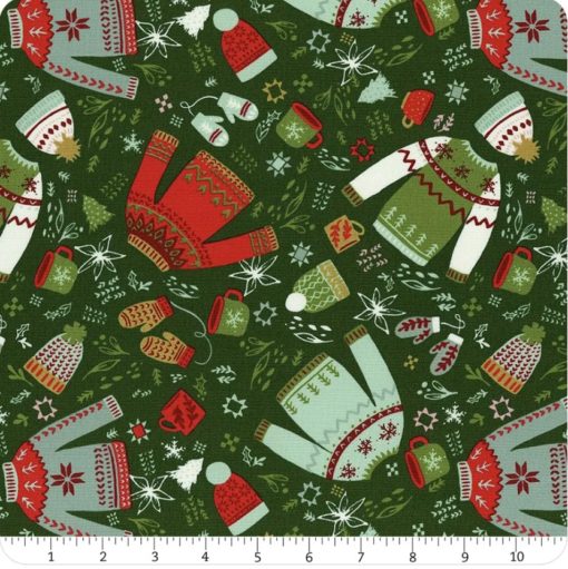 Moda Fabrics Cozy Wonderland Pine Cozy Please 45591 23