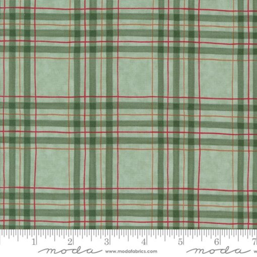 Moda Fabrics - Woodland Winter - Woodland Plaid, Eucalyptus - 56098 16