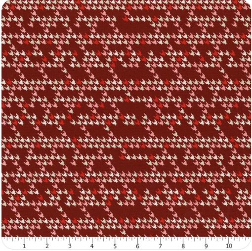 Moda Fabrics - Cozy Wonderland Burgundy Houndstooth 45598 13