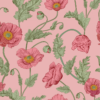 Jersey print Poppy Blomma Rosa