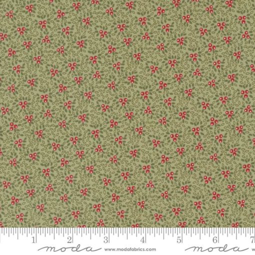 Moda Fabric - A Christmas Carol Sage 44356 14