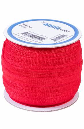 Fold-over Elastic – 20mm –Atom Red