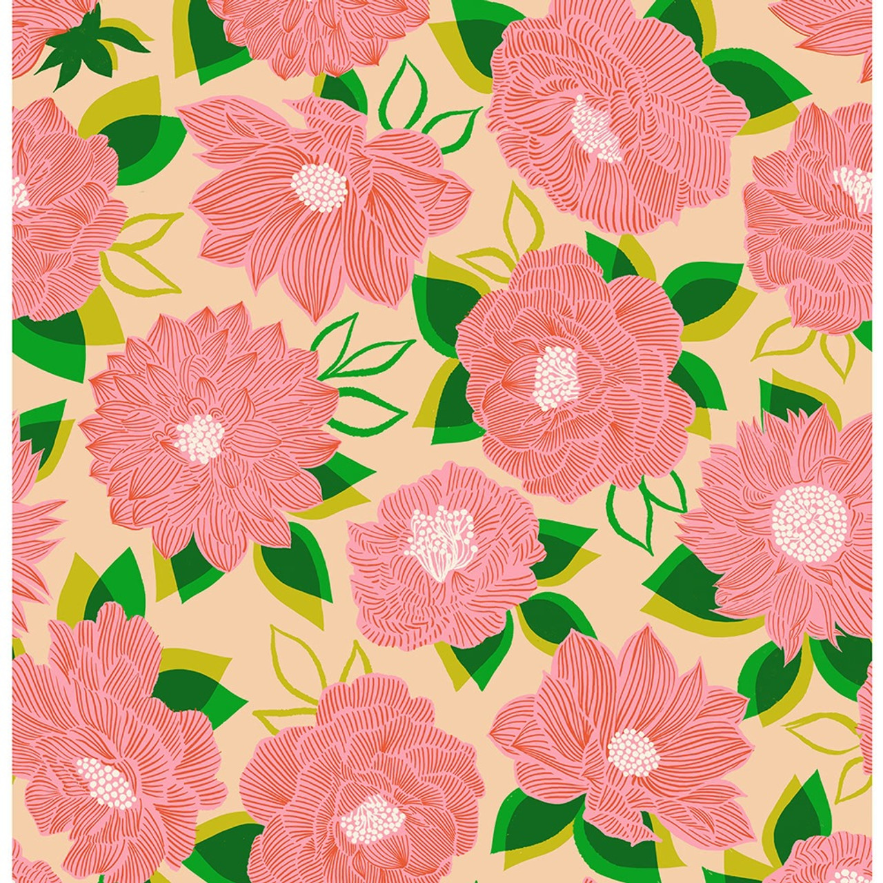 Moda Fabrics Favorite Flowers Ruby Star Society Sorbet Blooming Floral