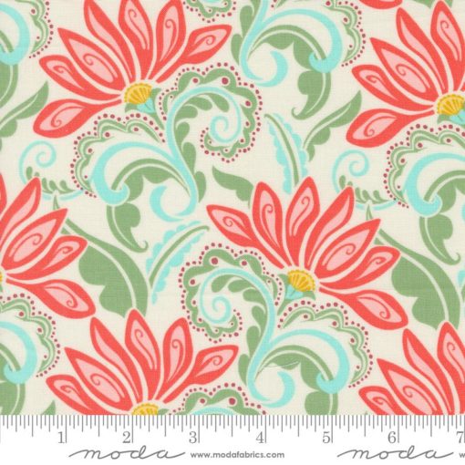 Moda Fabric - Tango Valencia Cream Tangerine 27331 11