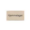 Symerke med tekst 25x45mm – Hjemmelaget