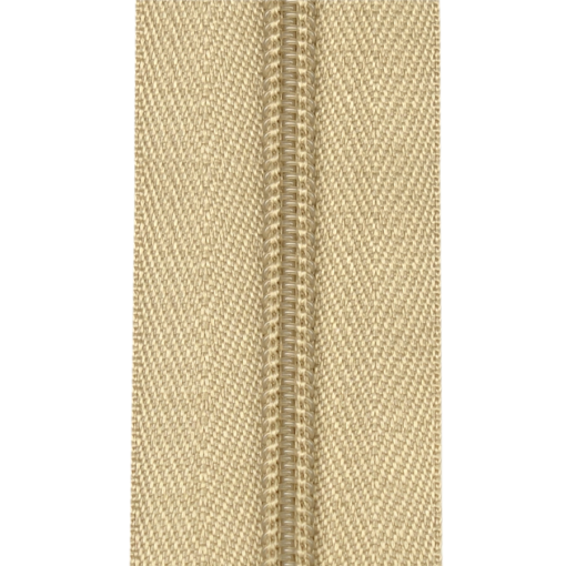 Glidelås metervare 4mm – Beige