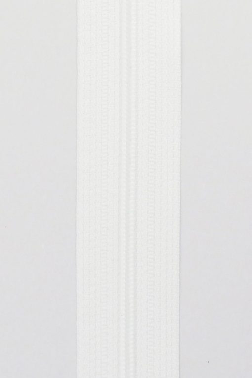 Glidelås metervare 6mm – Hvit