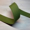 Kraftig bomullswebbing - Lime 25 mm