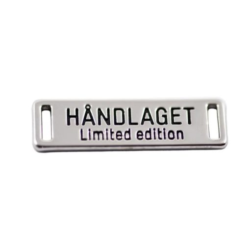 Merke Metall Sølvfarget HÅNDLAGET Limited Edition