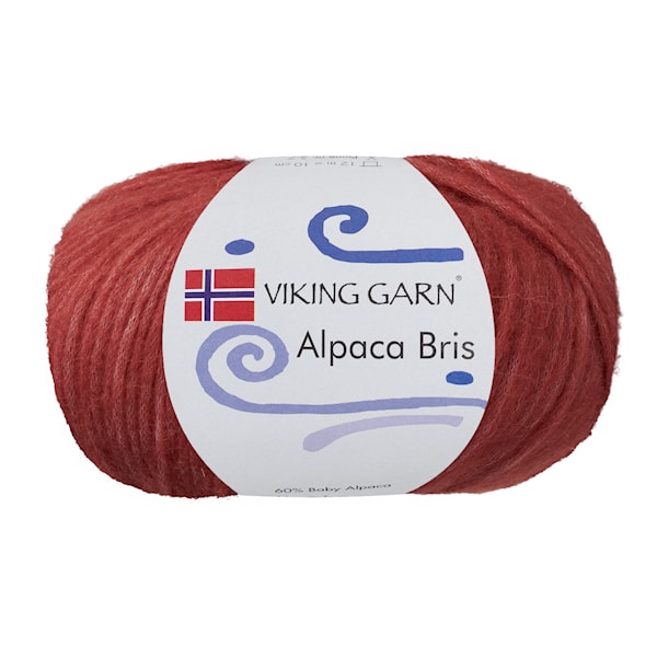 Alpaca Bris 50 g Bringebær 355 Viking Garn