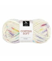 Gjestal garn - Cortina soft 805 Lollipop print - Feltable