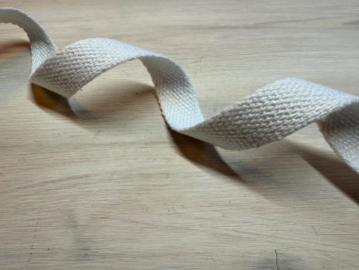 Bomullswebbing – Hvit 20 mm