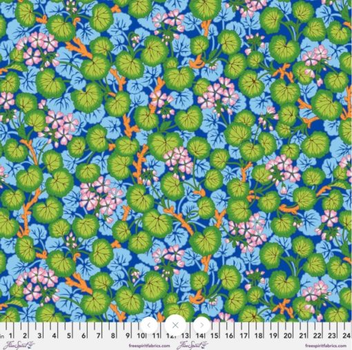 Kaffe Fassett Collective - PWPJ110.BLUE Climbing Geraniums - Blue