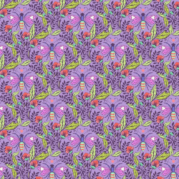 Tula Pink - Full Moon Forest II - Shake your Honey Maker in Blossom PWTP248.BLOSSOM