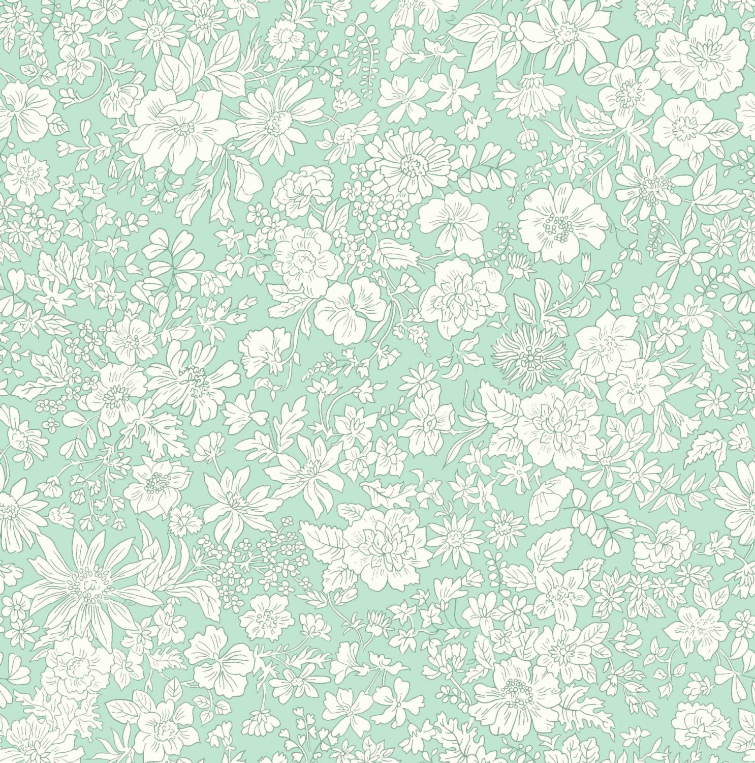 Liberty Fabrics – Emily Belle Neutral – Soft Mint
