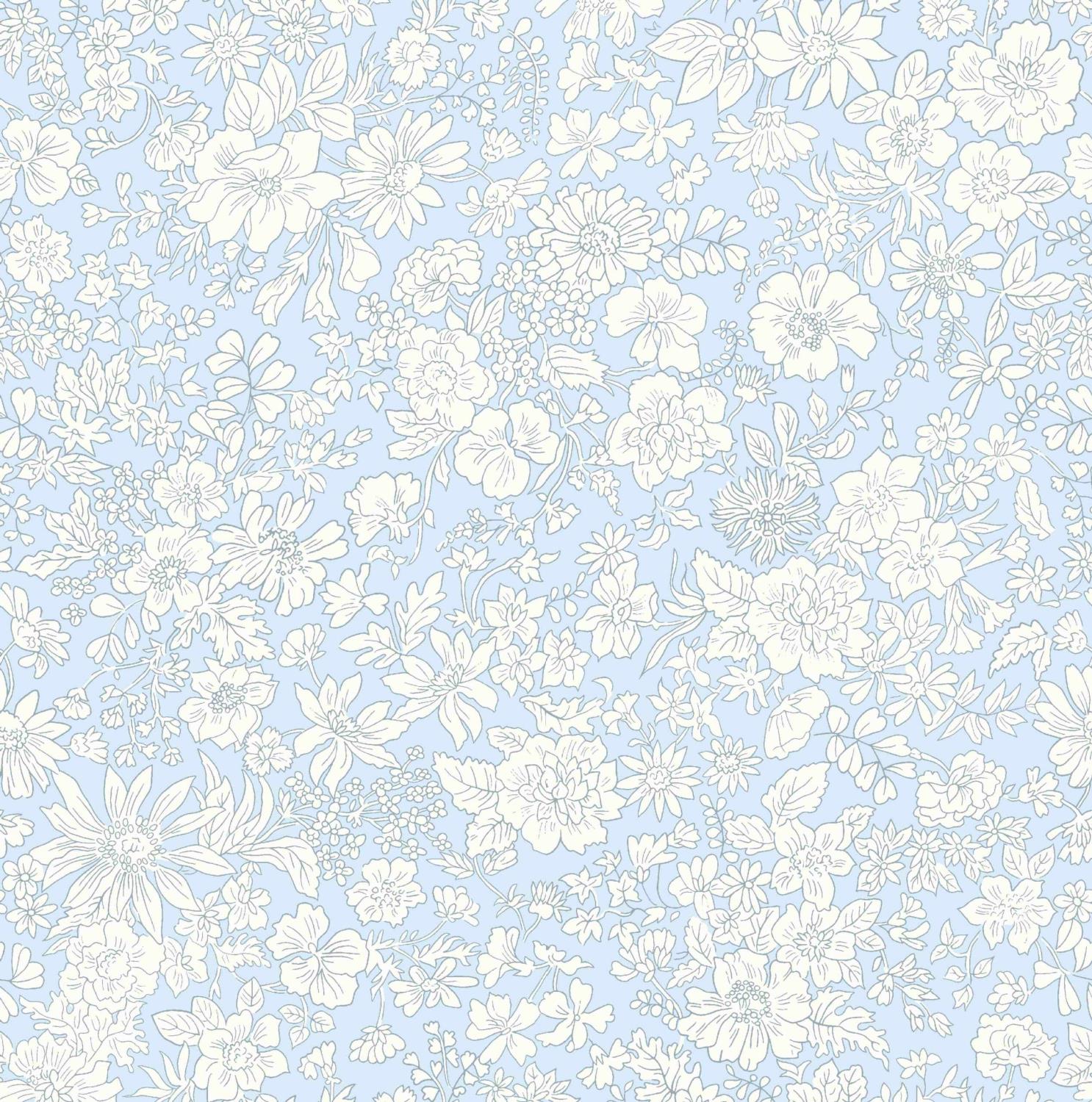 Liberty Fabrics – Emily Belle Neutral – Pale Sky