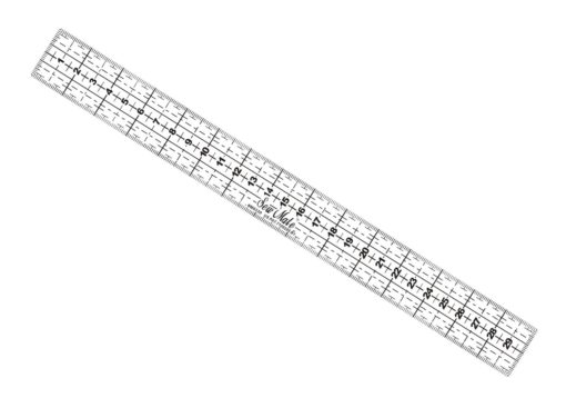 M0330-BK Sew Mate Quiltning linjal 3 x 30 cm