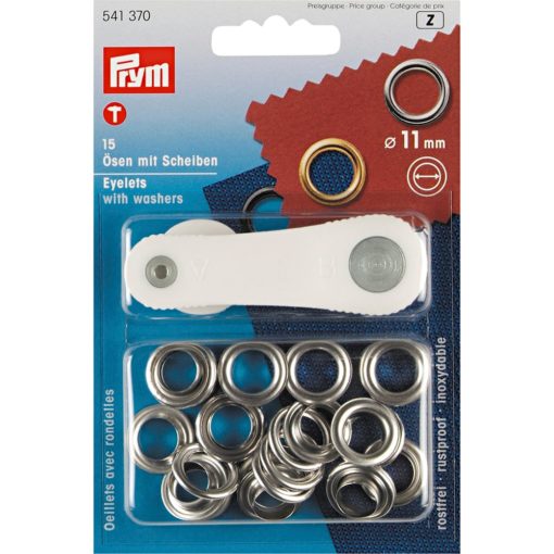 Prym maljer 11 mm 15 stk - Sølv