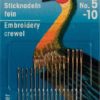 125543 - PRYM - Fine broderinålar gullfarget No.5-10 blandet 16 st