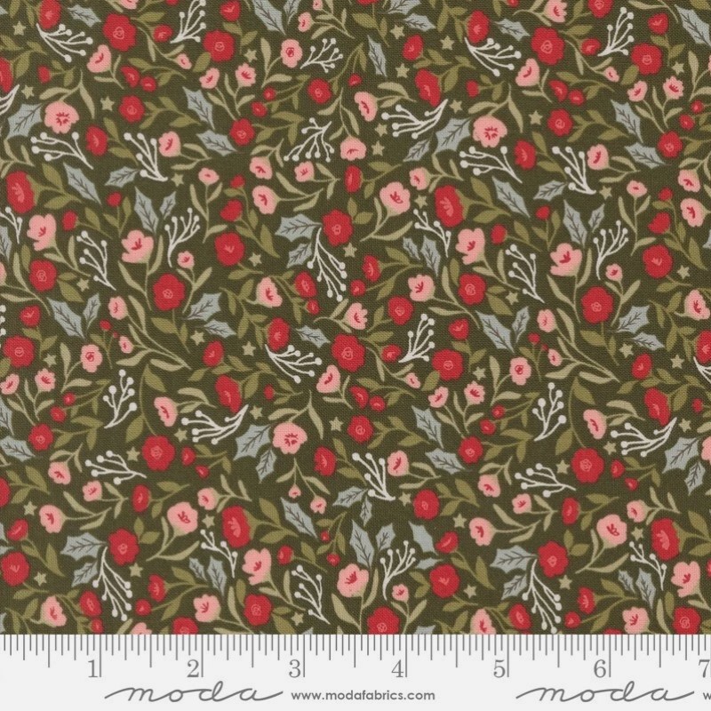 Moda Fabrics - Berry and Pine 5241 13 Wintergreen by Lella Boutique