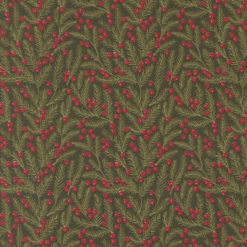 Moda Fabrics - Berry & Pine 5243-13 Evergreen by Lella Boutique