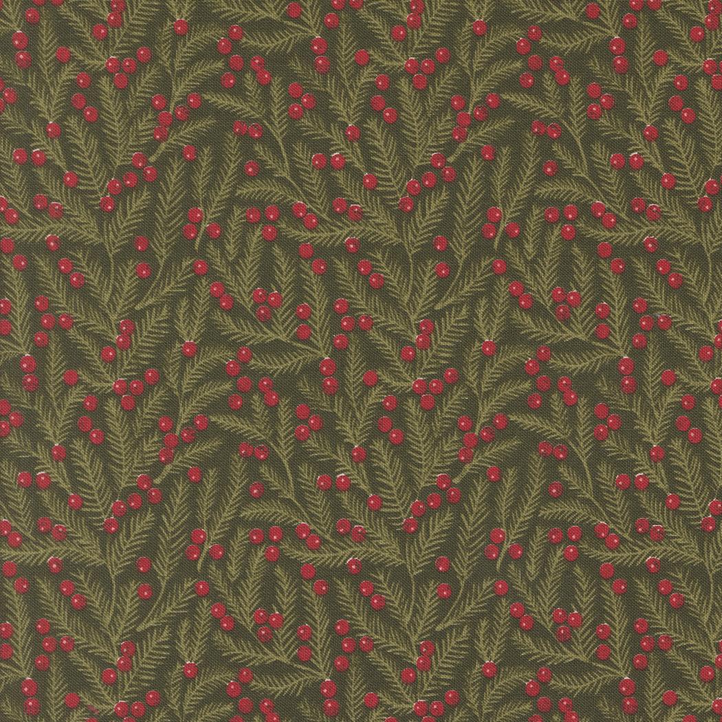 Moda Fabrics - Berry & Pine 5243-13 Evergreen by Lella Boutique