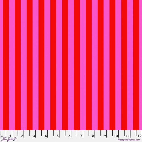 Tula Pink -Tent Stripe - Peony Tula's True Colors PWTP069.PEONY