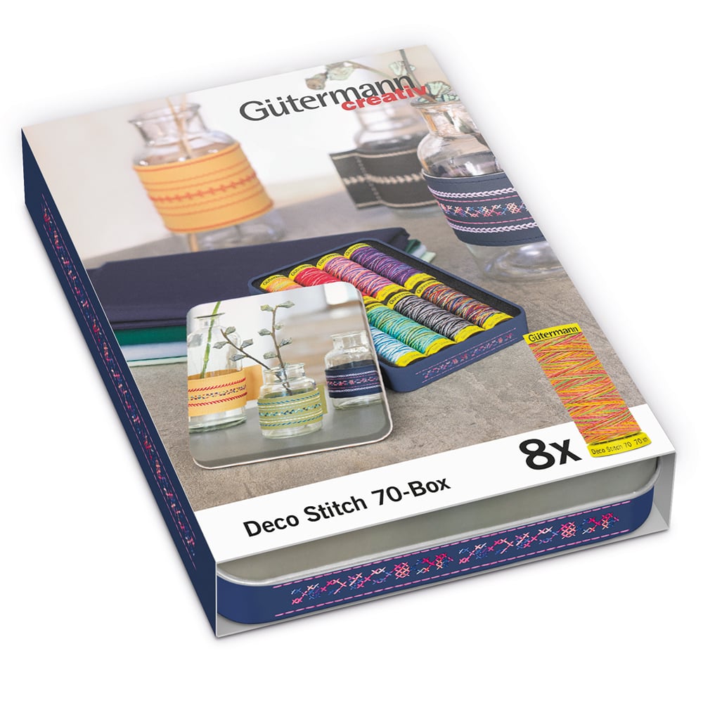 Gütermann Trådsett Deco Stitch 70m Multi 8stk