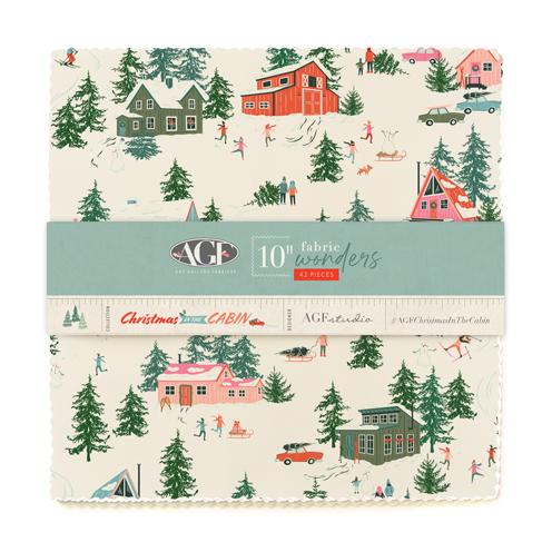 Christmas in the Cabin’ by AGF Studio - 42 Piece Layer Cake - 10" x 10" Squares