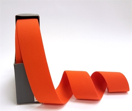 Elastisk linning 38 mm orange