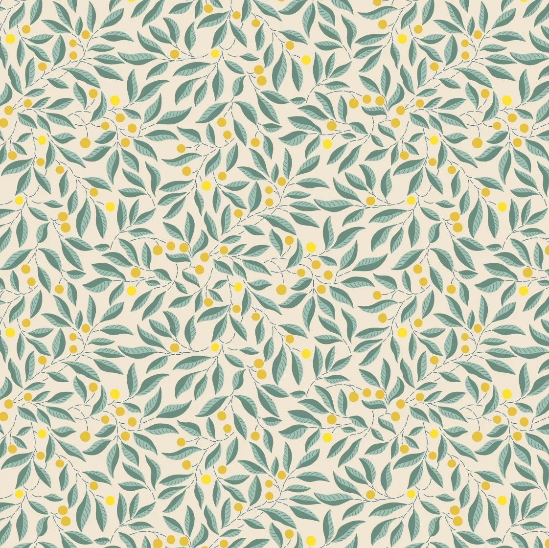 Liberty Fabrics - Craft Garden Willow Stitch in C (01667455/C)