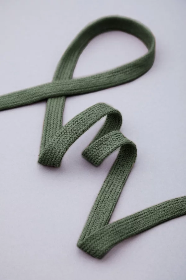 MTMC-10-04 - Flat snor, 10 mm bred Green Khaki