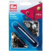 Prym Trykknapper Anorak 12mm – 10stk – Antikk messing