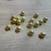 Kuleknapp 8 mm lys gul