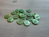 Knapper - Perlemor 15 mm lime