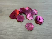 Knapper – Perlemor rosa blomst 17 mm