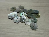 Knapper – Perlemor offwhite 15 mm