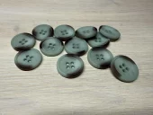 Knapp 20 mm 4-hulls lys mint-beige