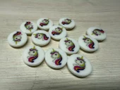 Knapp - Enhjørning 15 mm