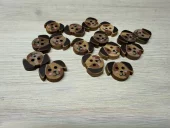 Oliven - 15 mm hund 2-hull