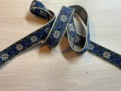 Ullbånd, Haugtussa 25mm blå