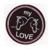 Prym Strykemerke Hester – Sort – Selvklebende