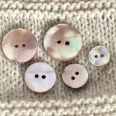 Perlemorknapp rosé – 15 mm