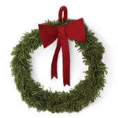 Big Wreath w/Red Bow w/Hanger